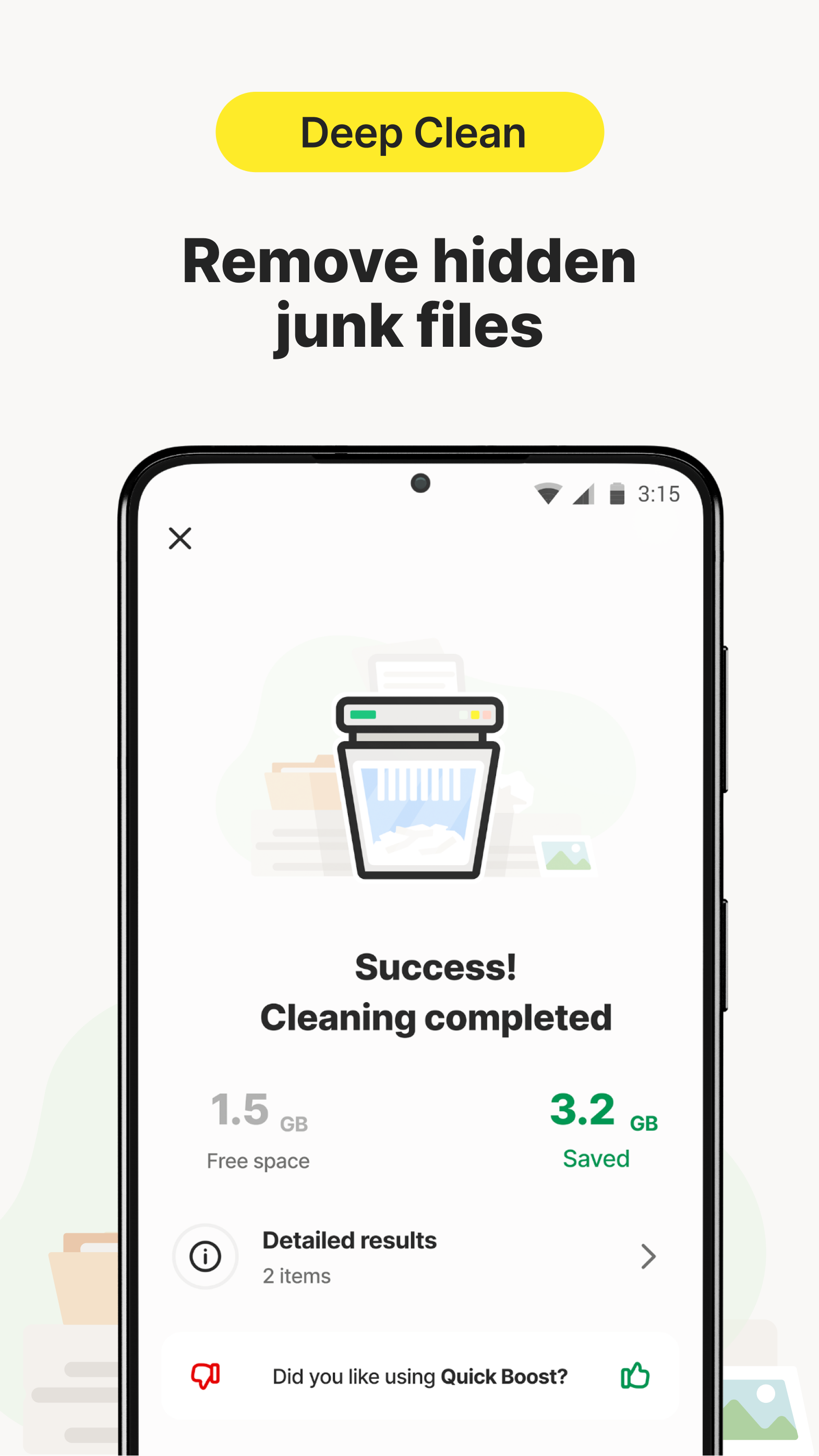 اسکرین شات 2 برنامه Norton Cleaner – Junk removal