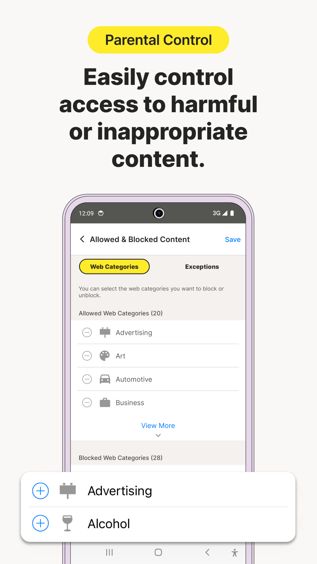 اسکرین شات 2 برنامه Norton Family Parental Control