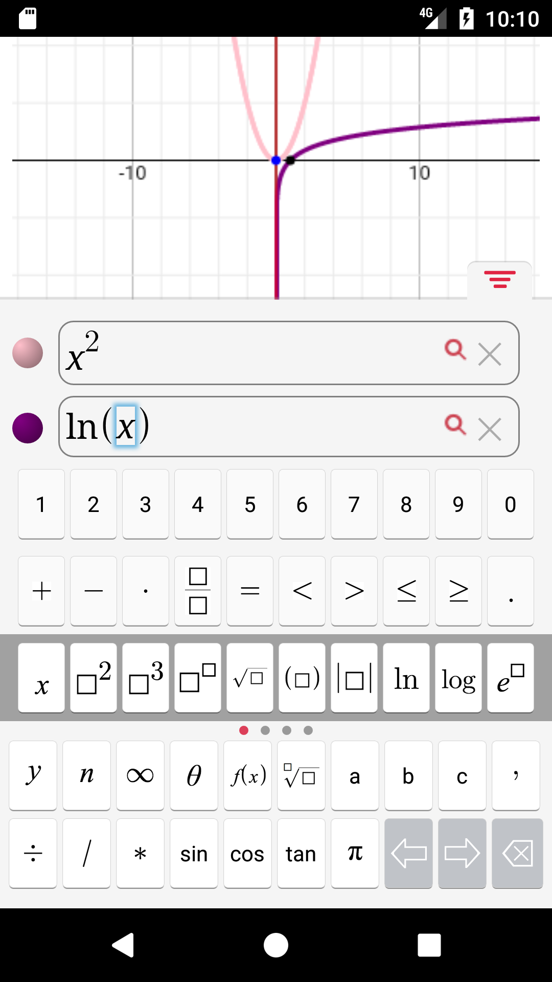 اسکرین شات 1 برنامه Symbolab Graphing Calculator