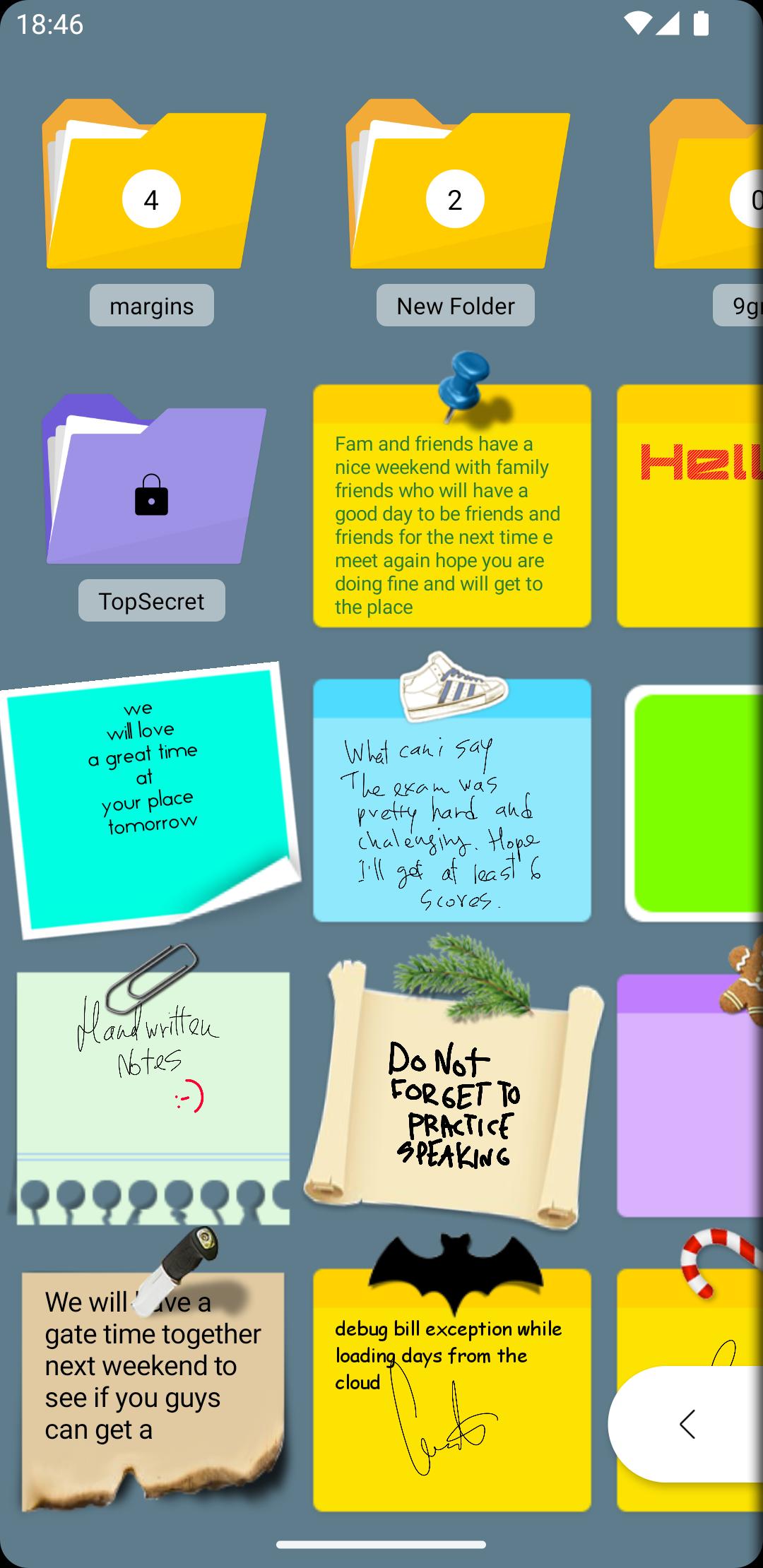 اسکرین شات 1 برنامه Sticky Notes + Widget