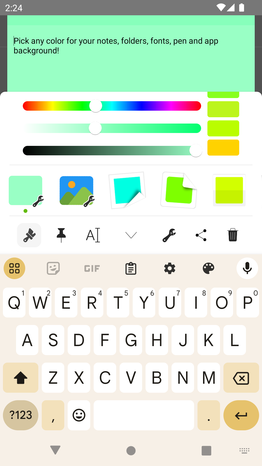 اسکرین شات 4 برنامه WeeNote Notes and Widget