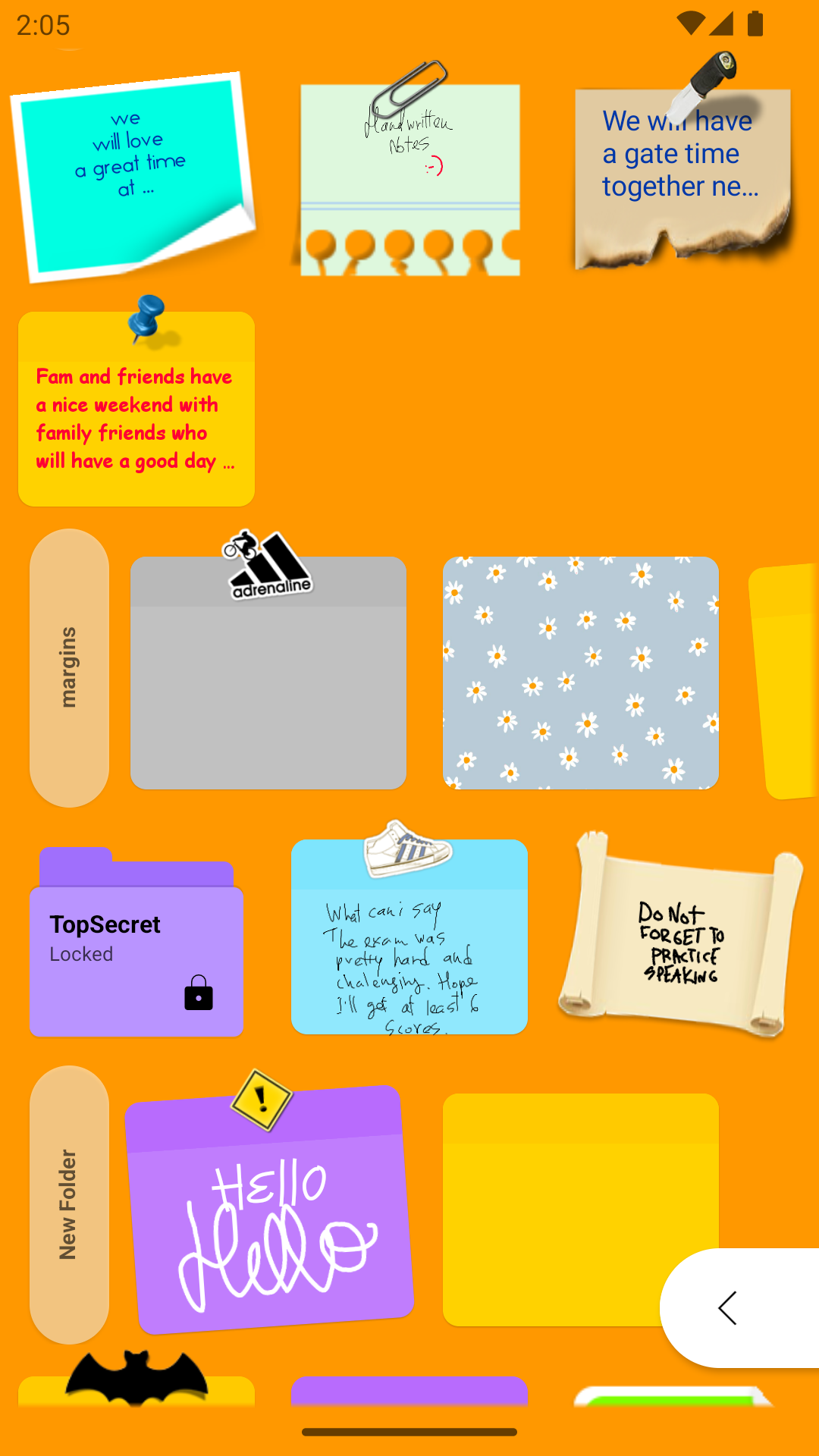اسکرین شات 7 برنامه WeeNote Notes and Widget