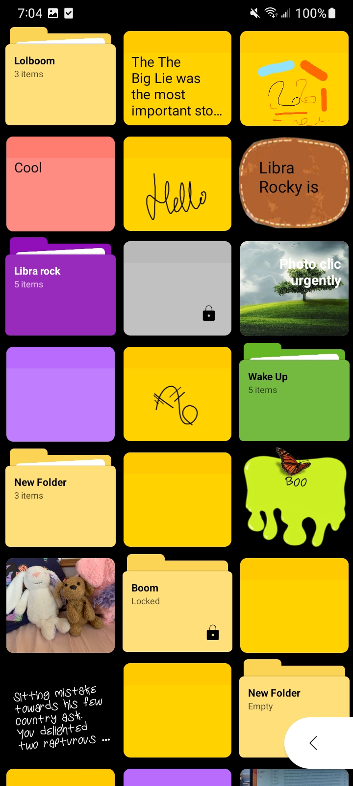 اسکرین شات 5 برنامه WeeNote Notes and Widget