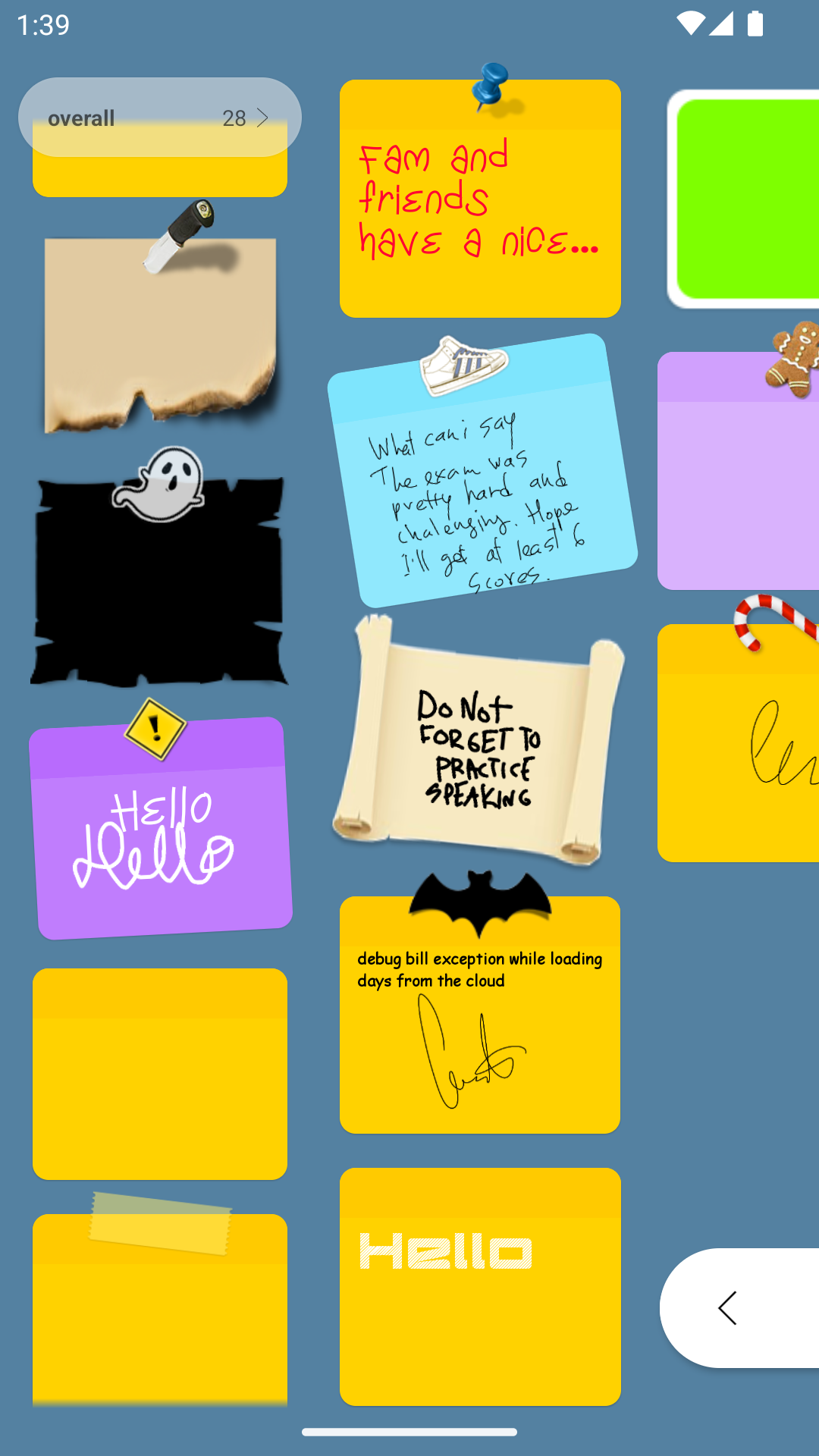 اسکرین شات 1 برنامه WeeNote Notes and Widget