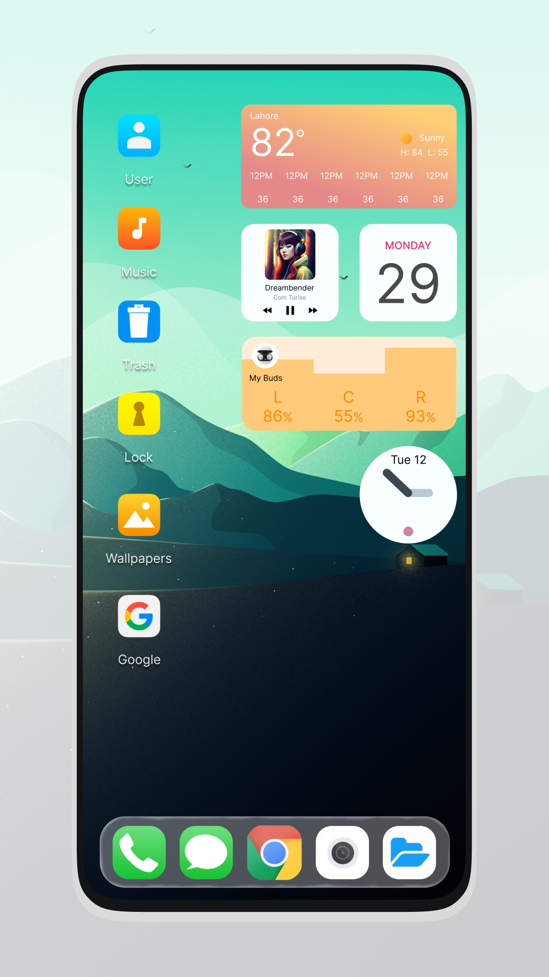 اسکرین شات 3 برنامه OS Style Launcher