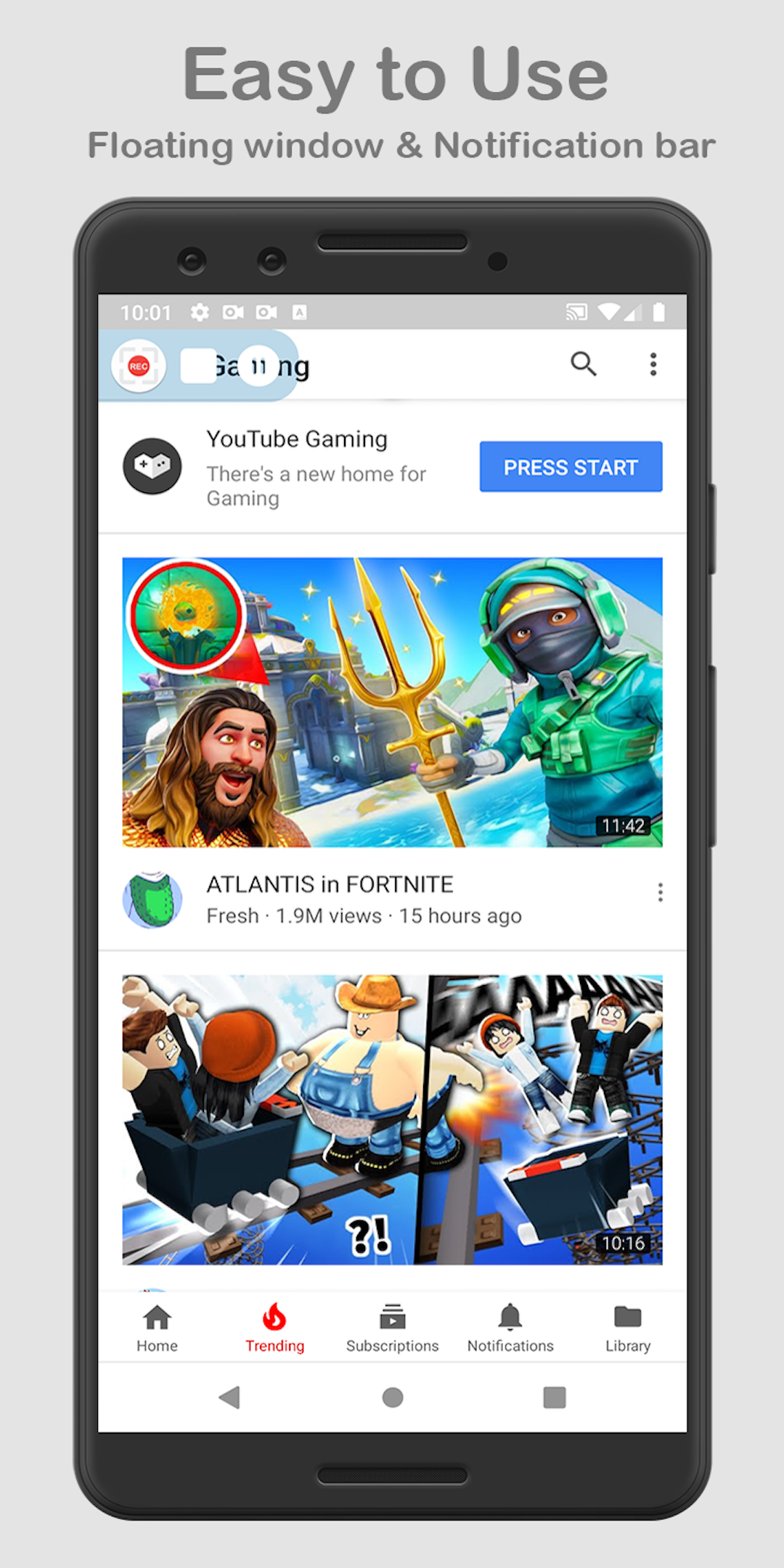 اسکرین شات 3 برنامه Mini Screen Recorder