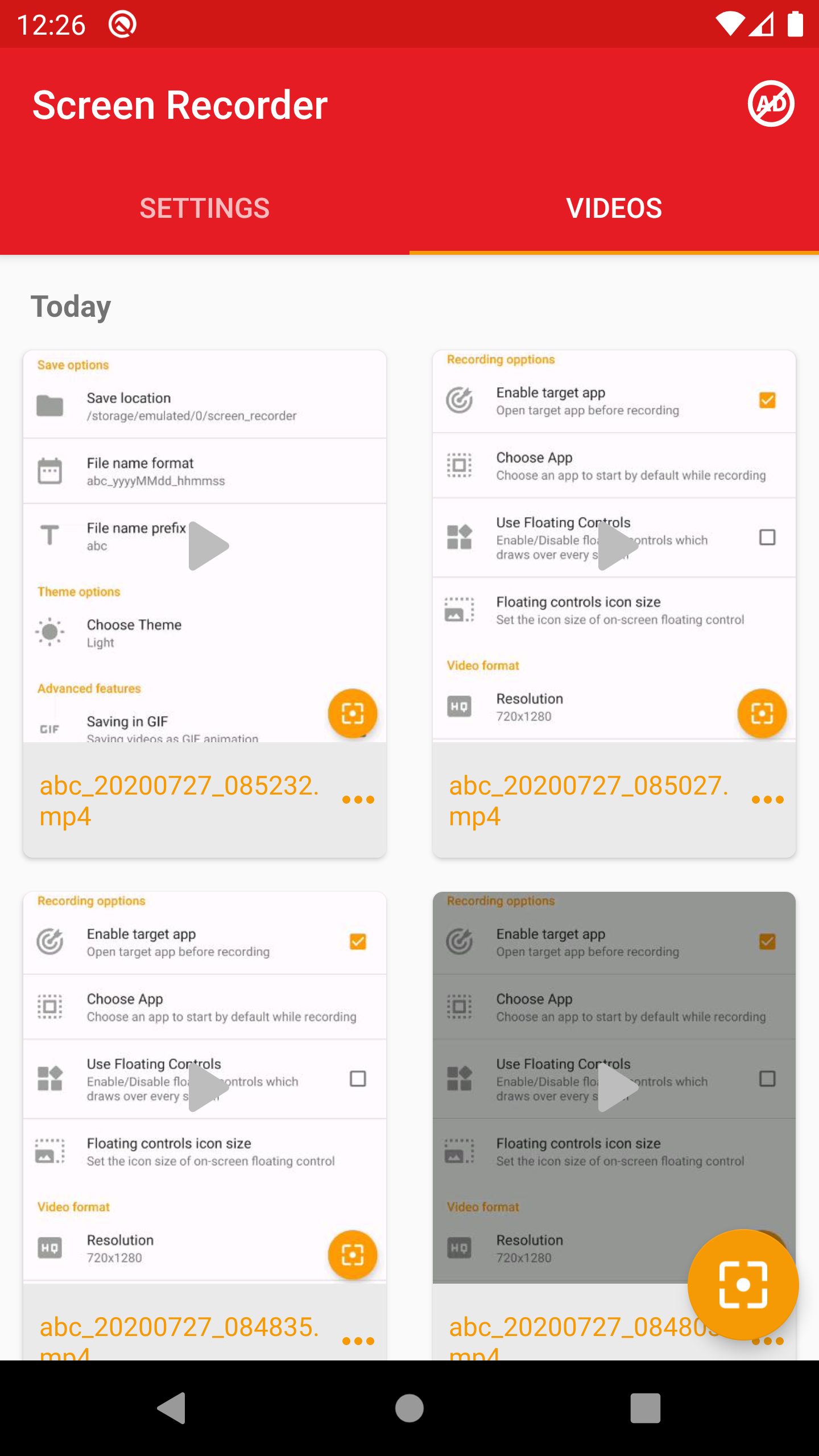 اسکرین شات 4 برنامه Mini Screen Recorder