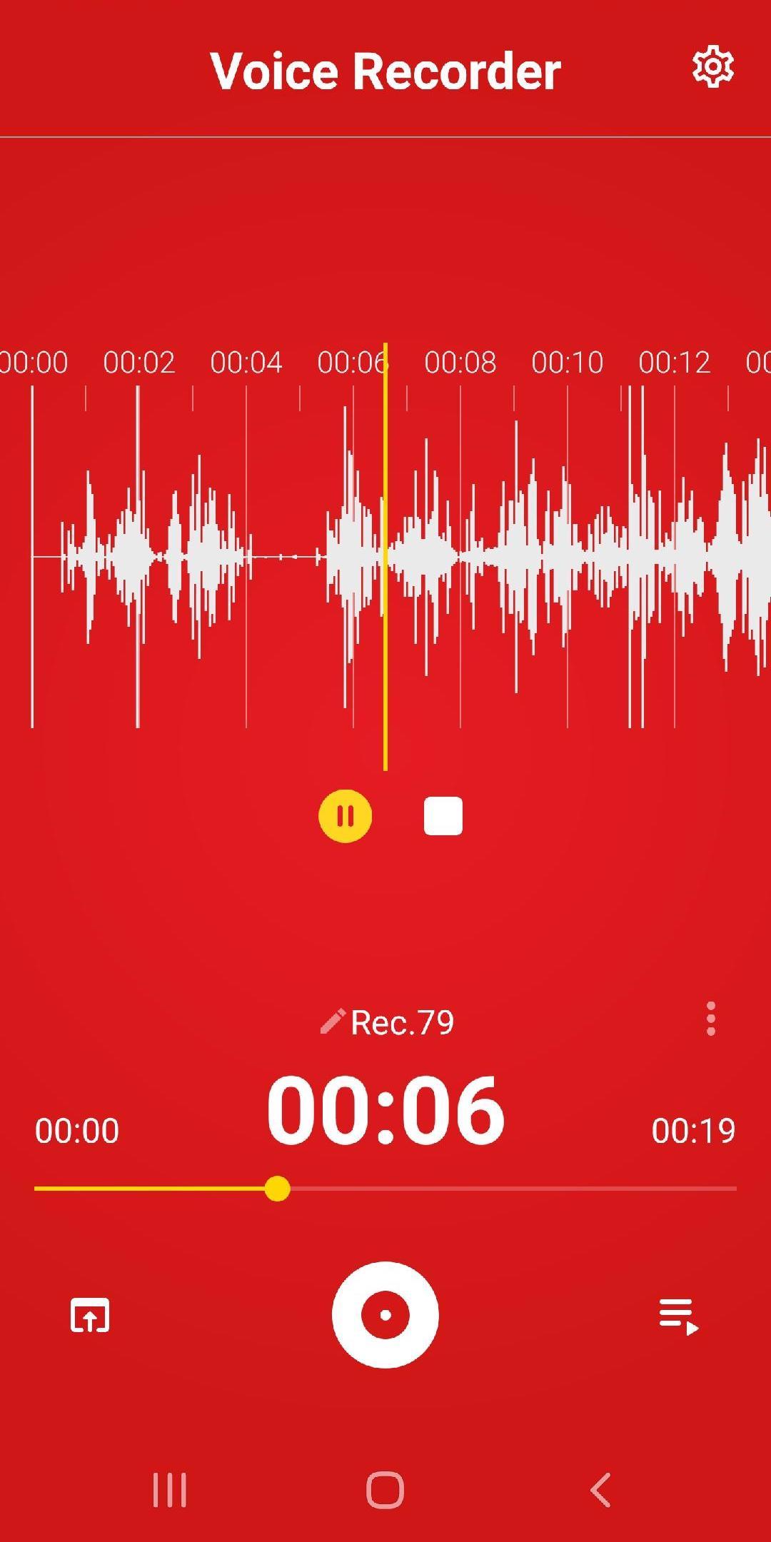 اسکرین شات 4 برنامه Voice Recorder