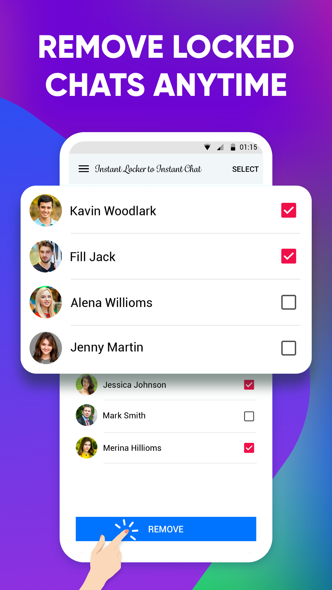 اسکرین شات 5 برنامه Instant Locker to Instant Chat
