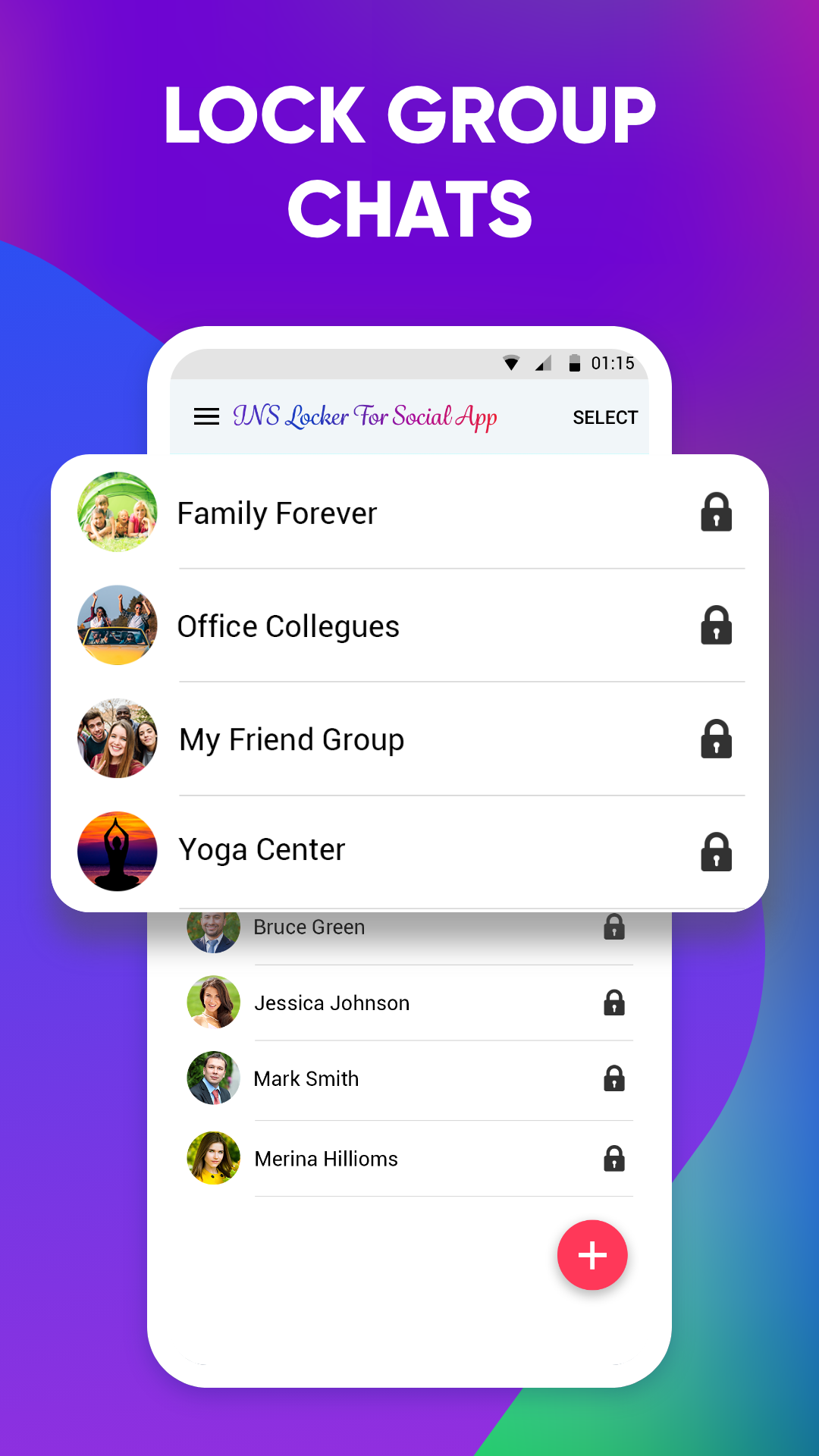 اسکرین شات 2 برنامه INS Locker For Social App