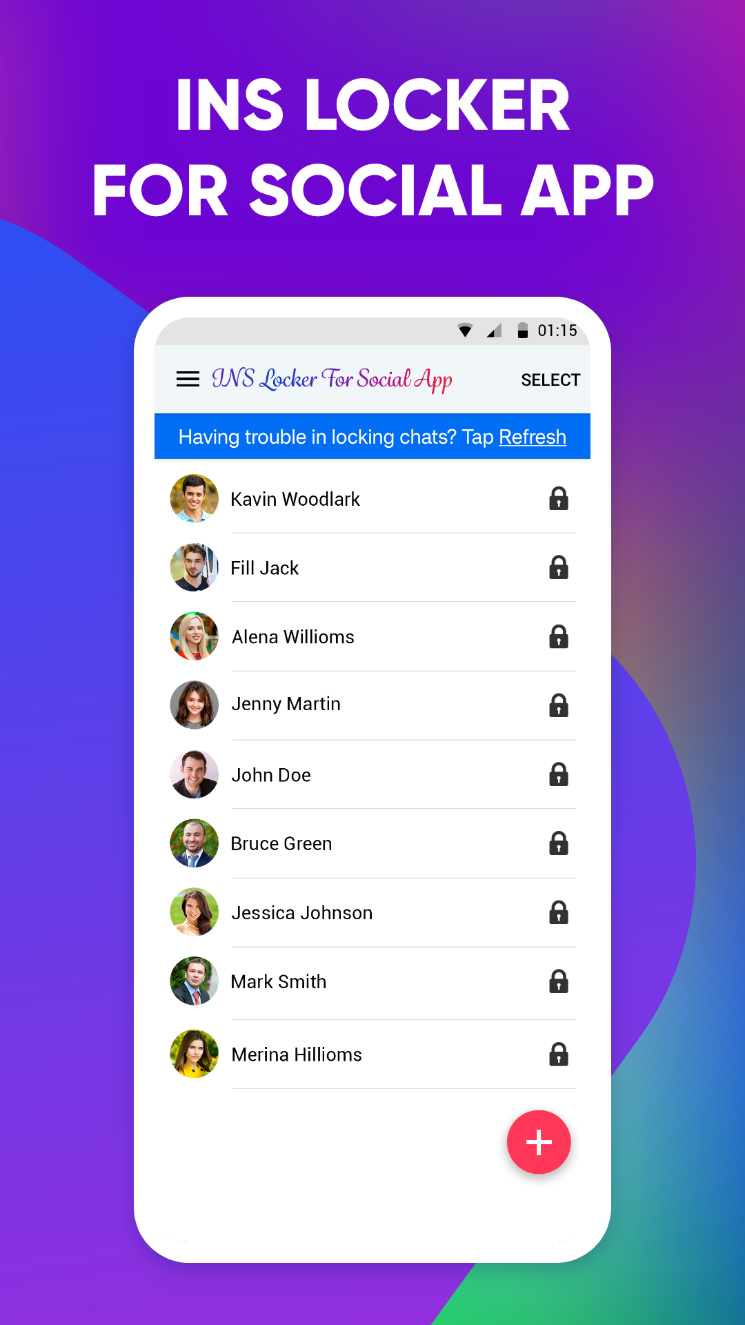 اسکرین شات 1 برنامه INS Locker For Social App