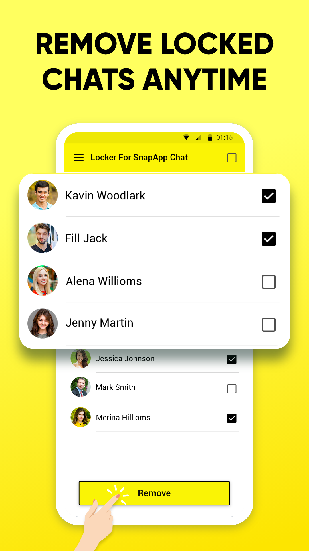 اسکرین شات 4 برنامه Locker For SnapApp Chat