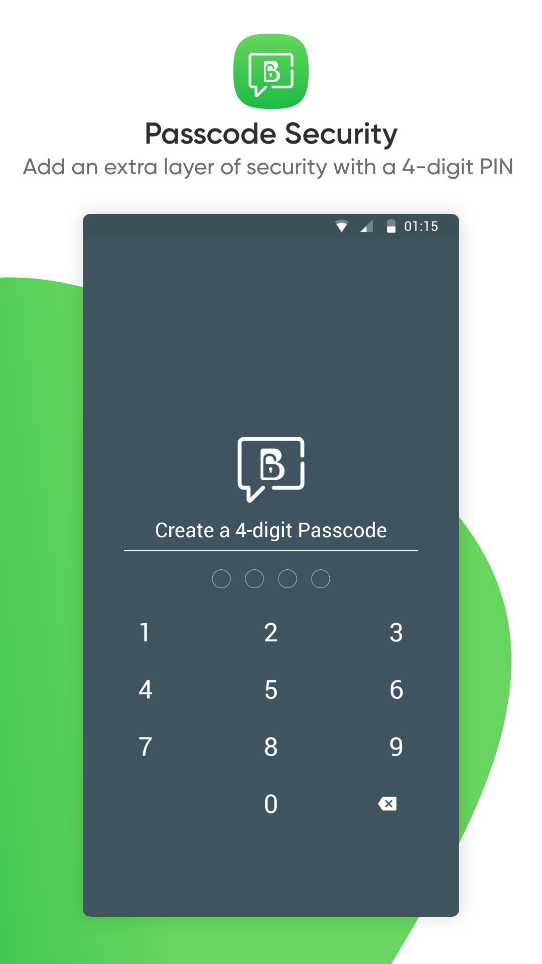 اسکرین شات 2 برنامه Locker for WhatsB Chat App