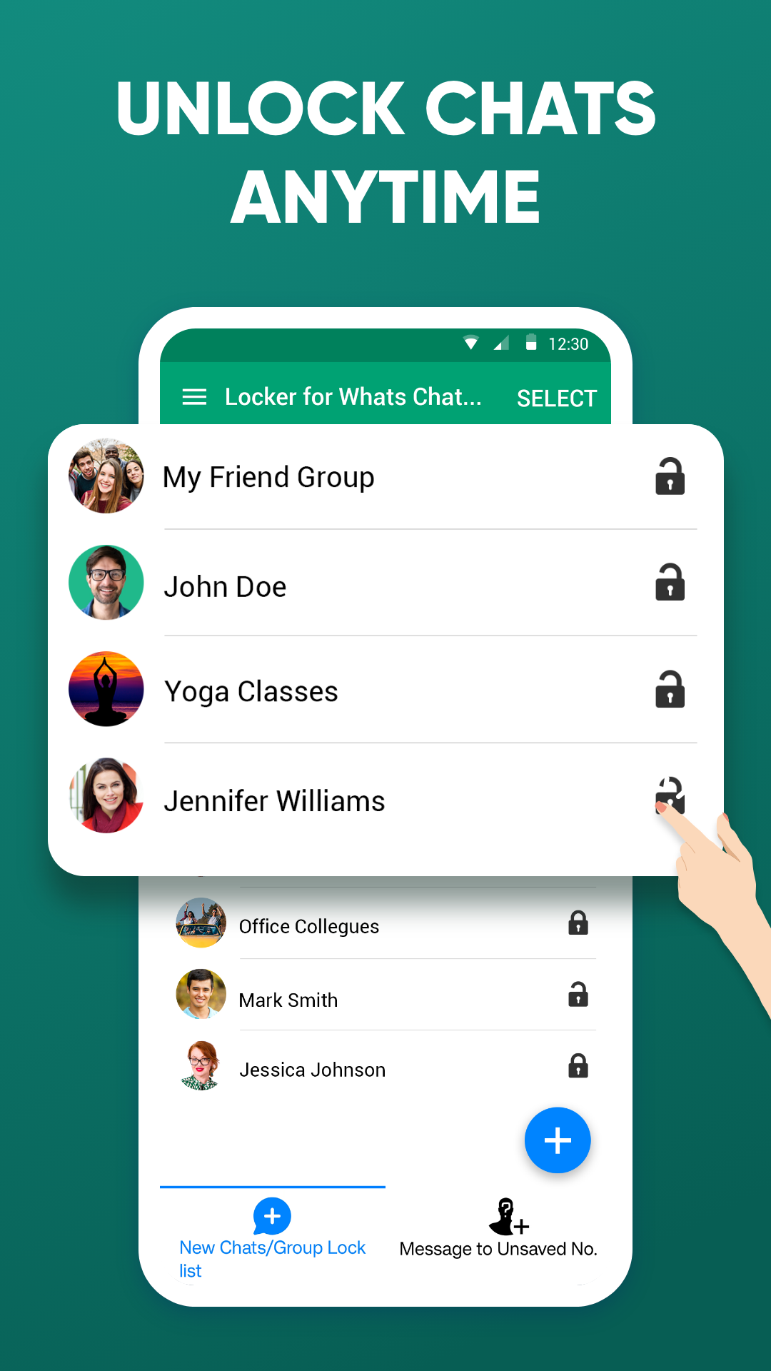 اسکرین شات 4 برنامه Locker for Whats Chat App