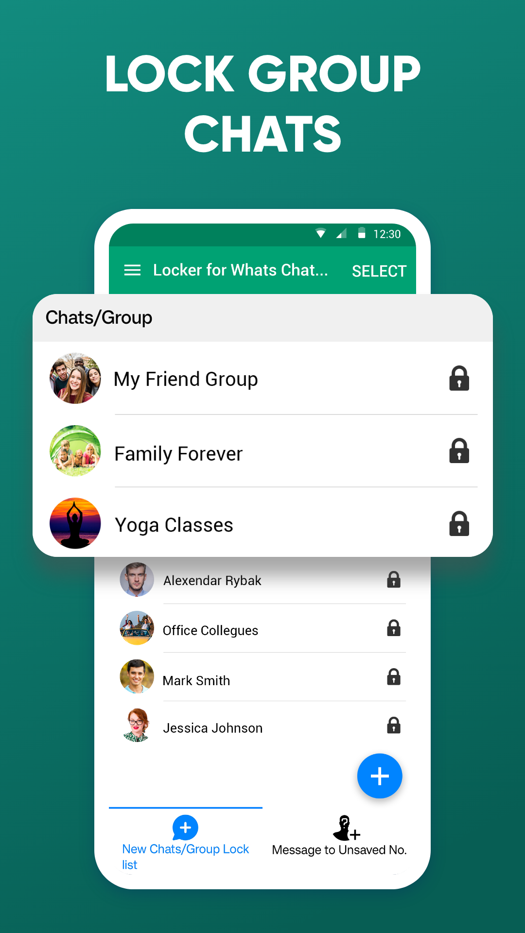 اسکرین شات 2 برنامه Locker for Whats Chat App