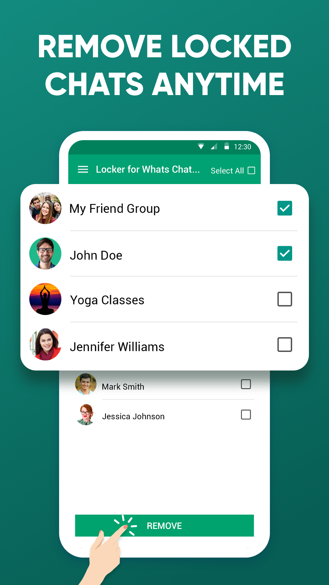 اسکرین شات 5 برنامه Locker for Whats Chat App