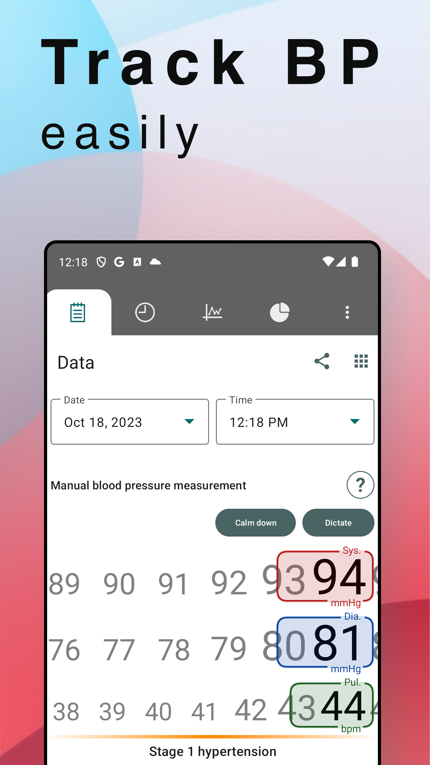 اسکرین شات 3 برنامه Blood Pressure