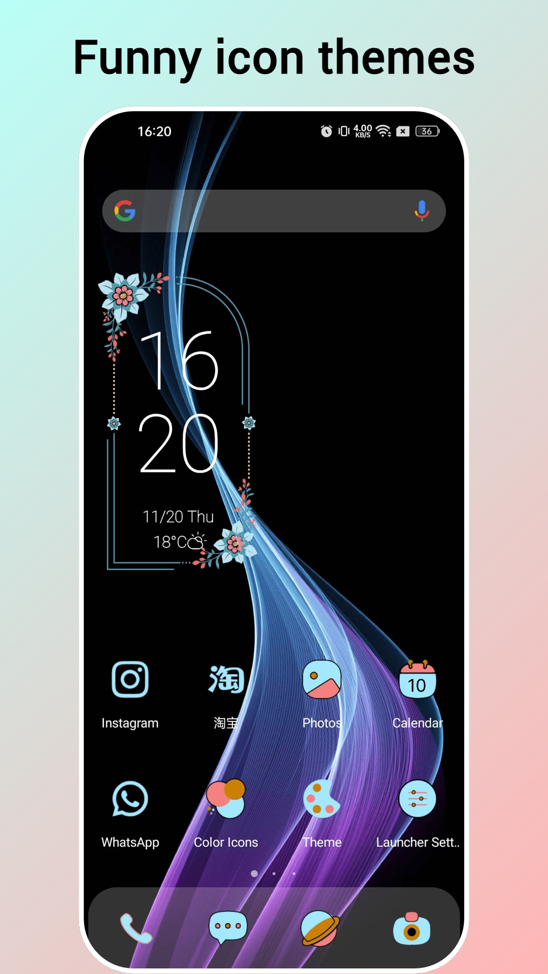 اسکرین شات 4 برنامه Victor Launcher - win launcher