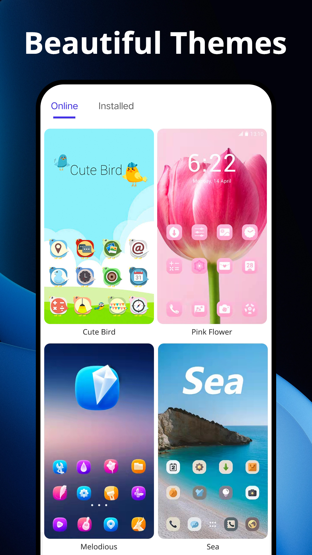 اسکرین شات 4 برنامه T13 Launcher for Android 13