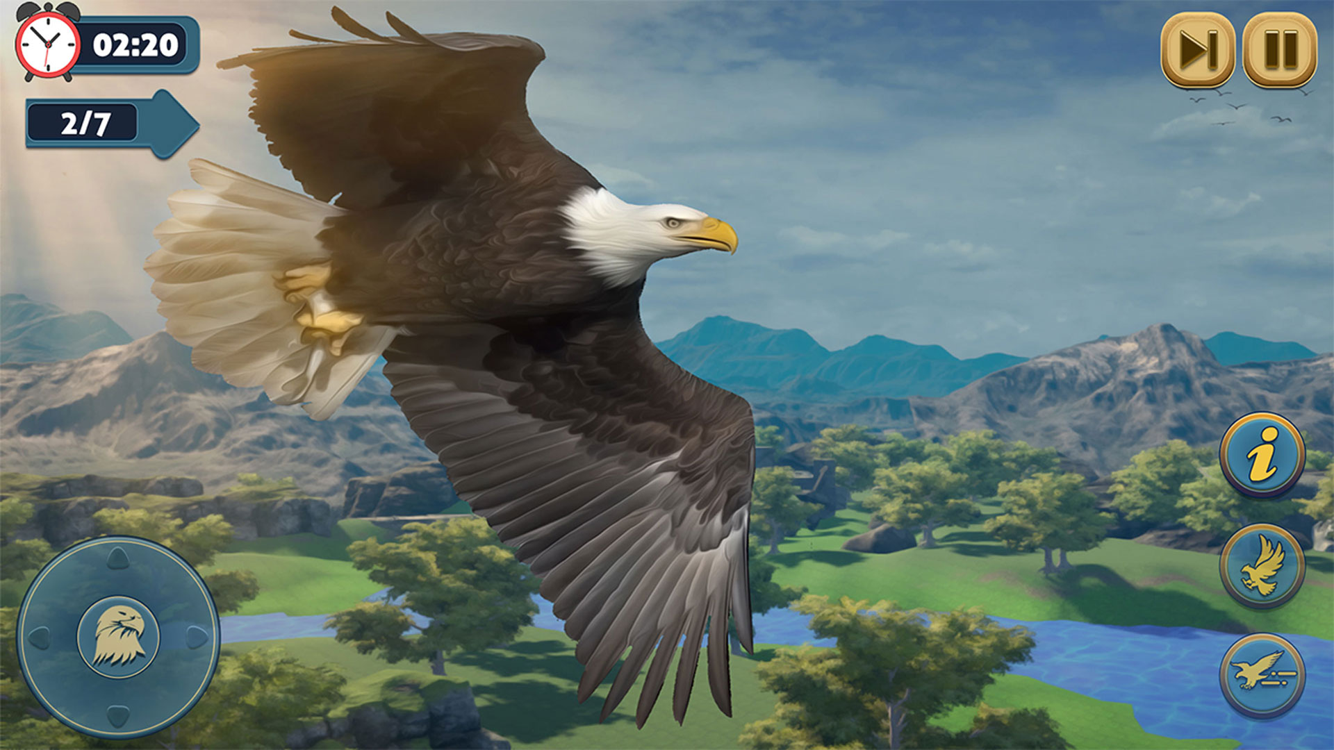 اسکرین شات 2 بازی Flying Bird Eagle Simulator 3D