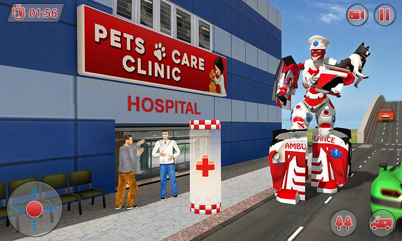 اسکرین شات 2 بازی Ambulance Robot City Rescue