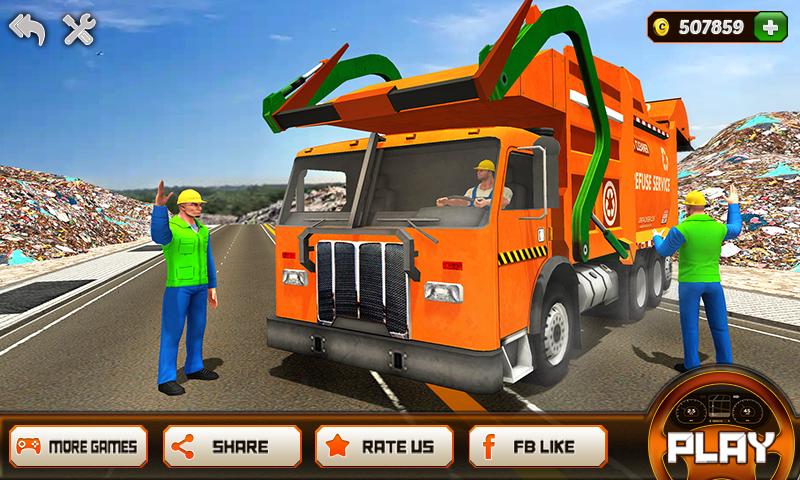 اسکرین شات 1 بازی Garbage Truck Driving Simulato