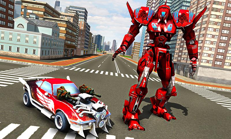 اسکرین شات 2 بازی Robot Car War Transform Fight