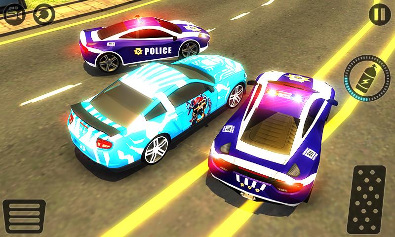اسکرین شات 2 بازی Police Car vs Gangster Escape