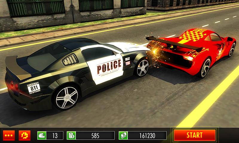 اسکرین شات 1 بازی Police Car vs Gangster Escape