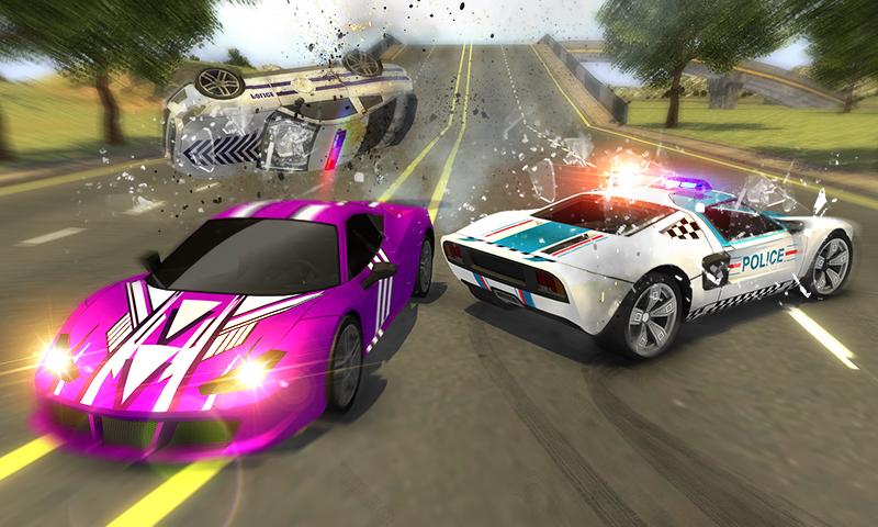 اسکرین شات 4 بازی Police Car vs Gangster Escape