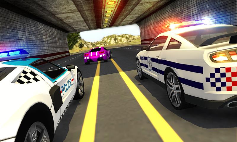 اسکرین شات 5 بازی Police Car vs Gangster Escape