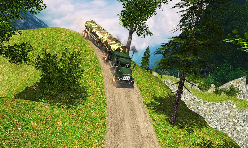 اسکرین شات 4 بازی Uphill Offroad Army Oil Tanker