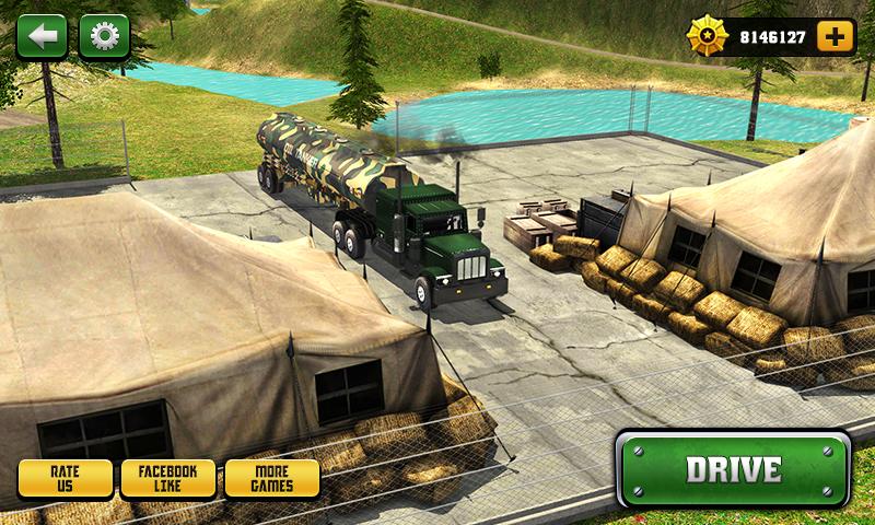 اسکرین شات 1 بازی Uphill Offroad Army Oil Tanker