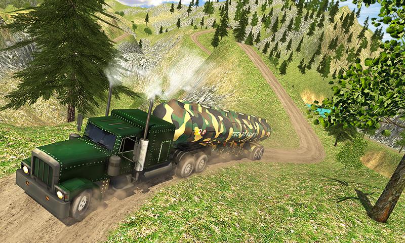 اسکرین شات 5 بازی Uphill Offroad Army Oil Tanker