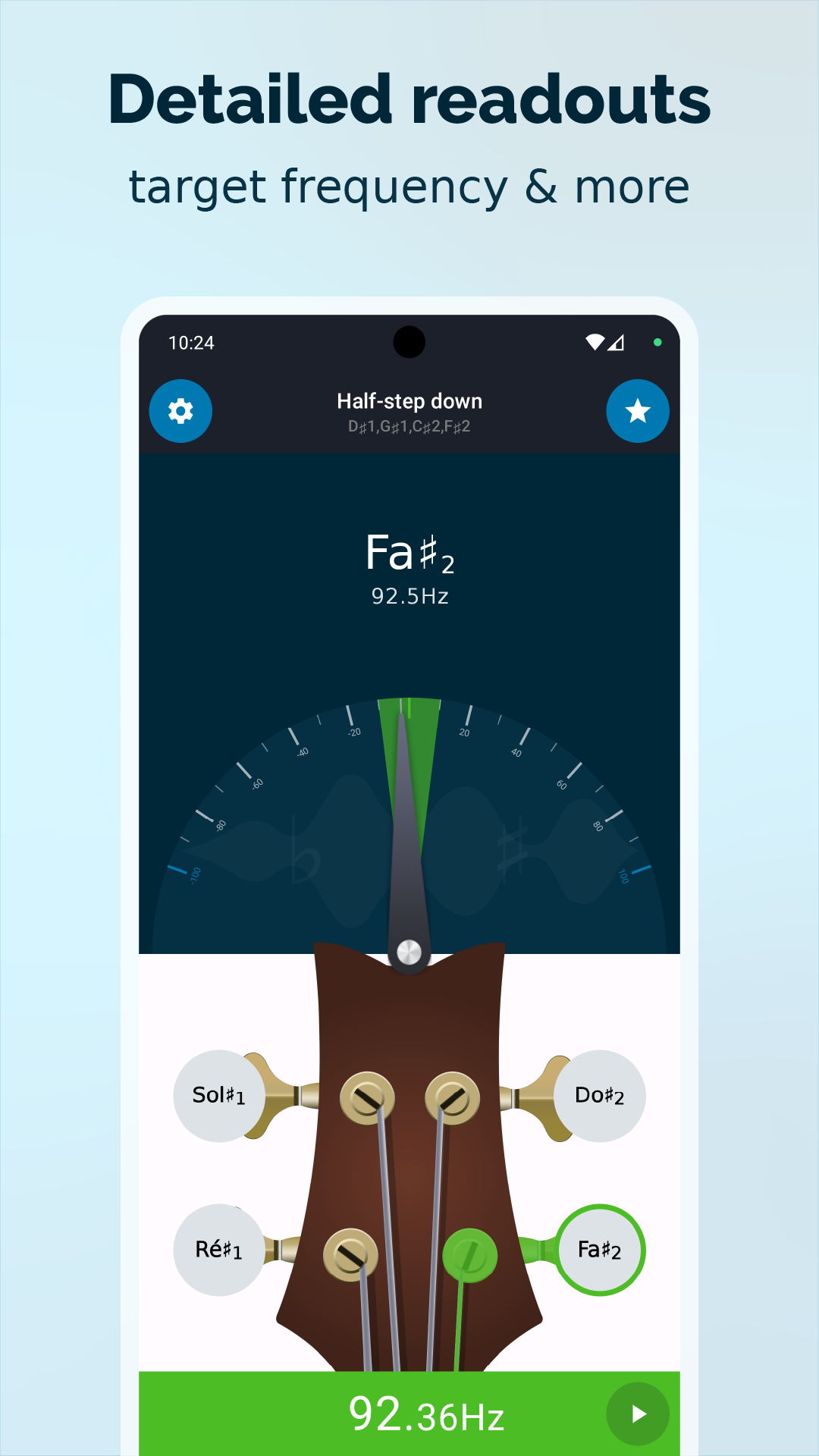 اسکرین شات 7 برنامه Guitar Tuner Guru - Guitar&Uke