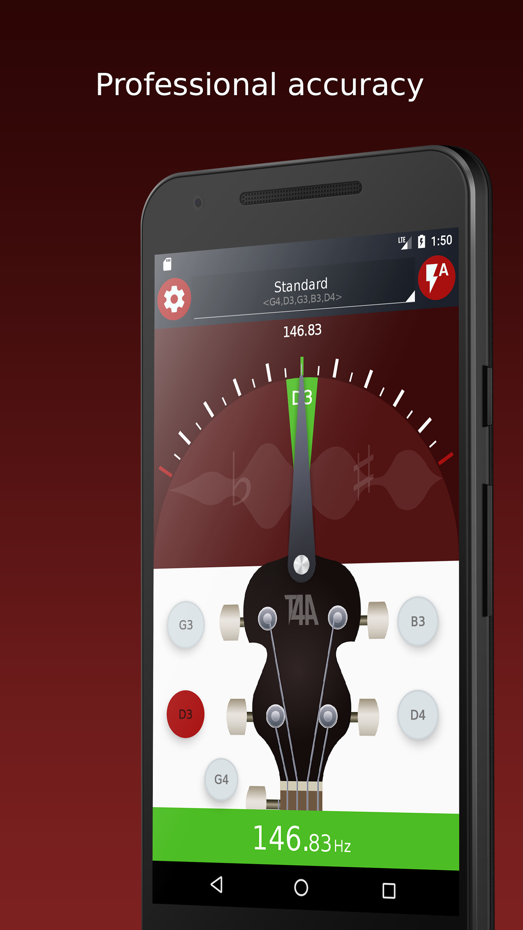 اسکرین شات 4 برنامه Ultimate Banjo Tuner
