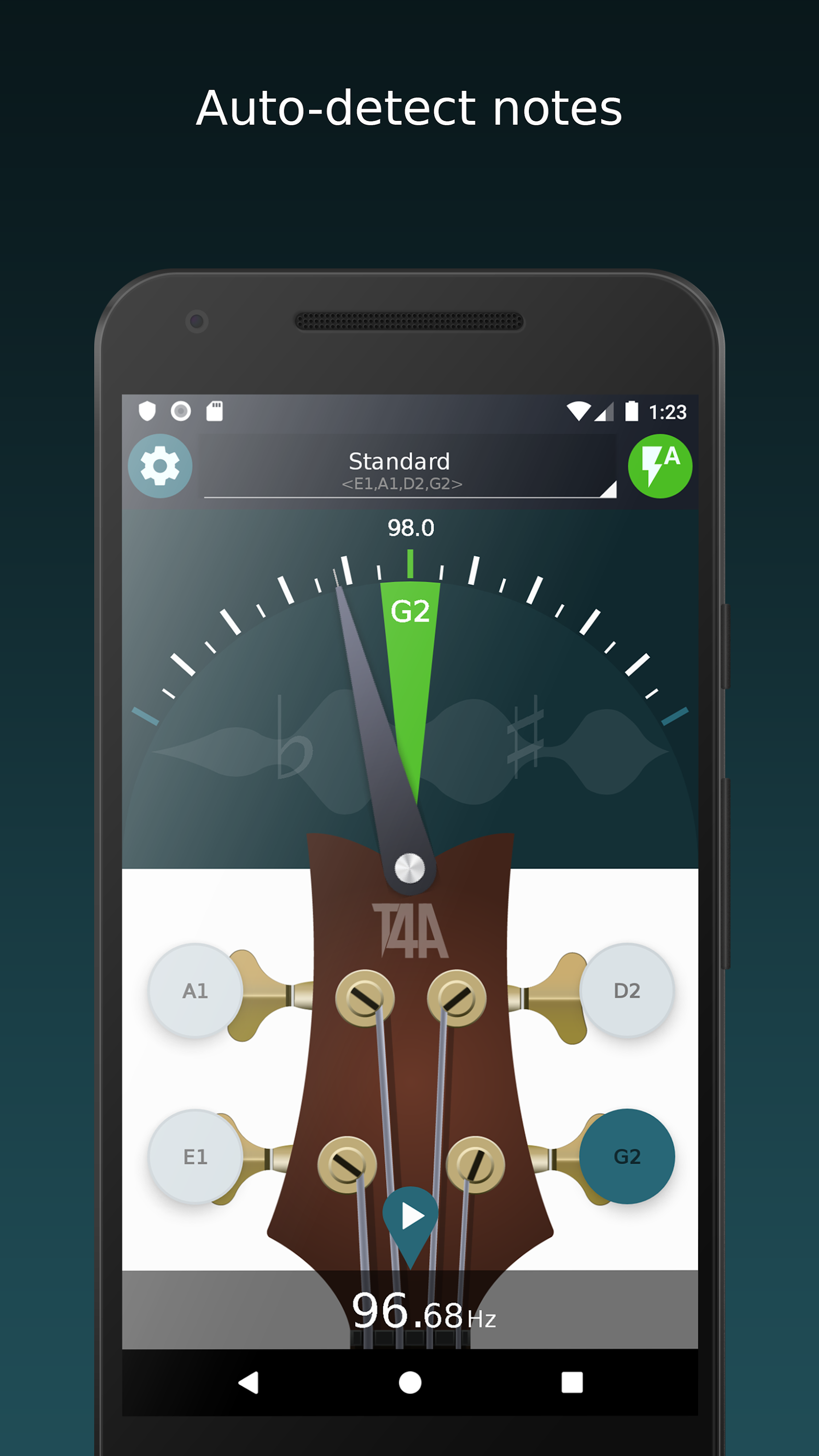 اسکرین شات 2 برنامه Ultimate Bass Tuner
