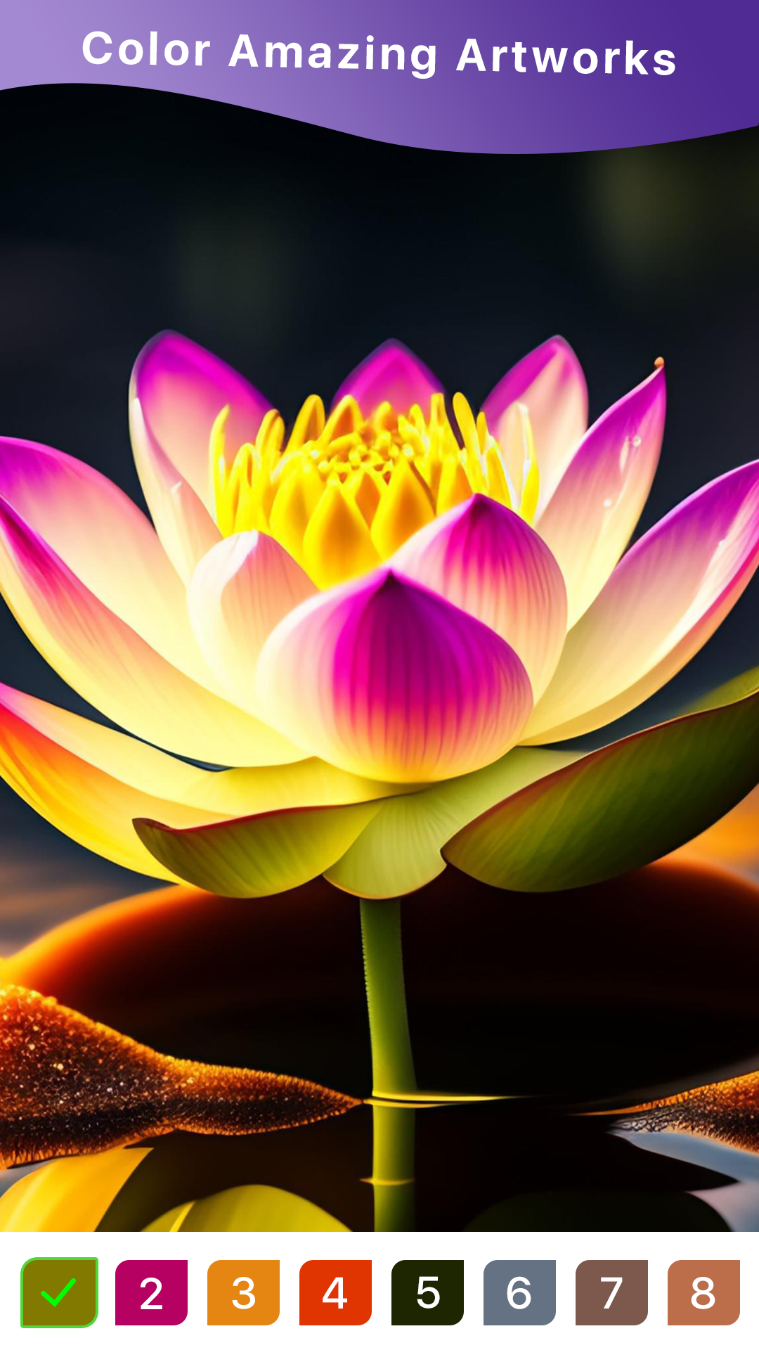 اسکرین شات 1 برنامه Paint by number: Coloring book