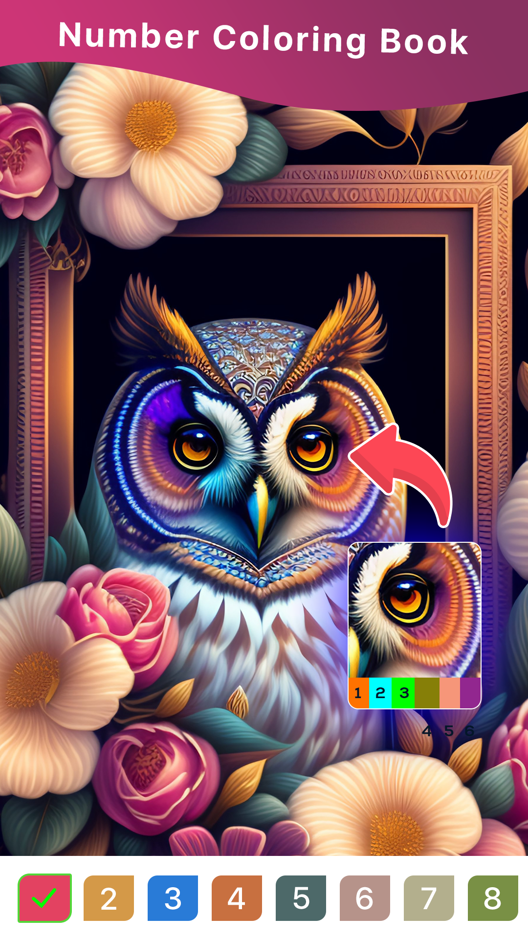 اسکرین شات 2 برنامه Paint by number: Coloring book