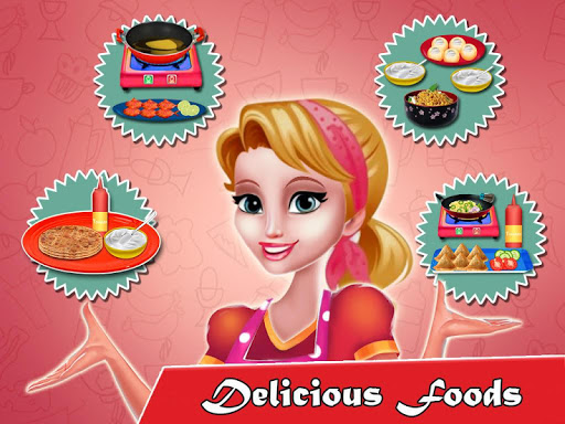 اسکرین شات 3 بازی Indian  Food Restaurant And  Cooking Game