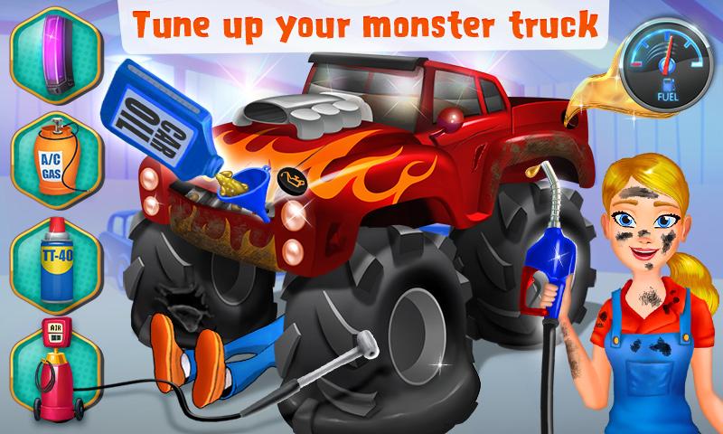 اسکرین شات 1 بازی Mechanic Mike - Monster Truck