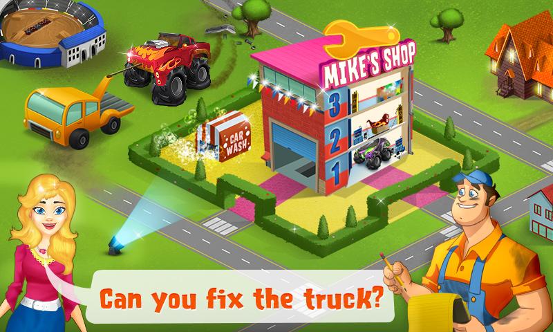 اسکرین شات 2 بازی Mechanic Mike - Monster Truck