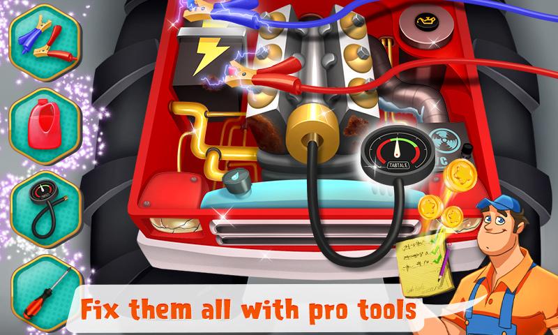 اسکرین شات 5 بازی Mechanic Mike - Monster Truck