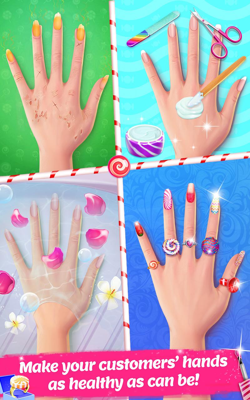 اسکرین شات 2 بازی Candy Nail Art - Sweet Fashion