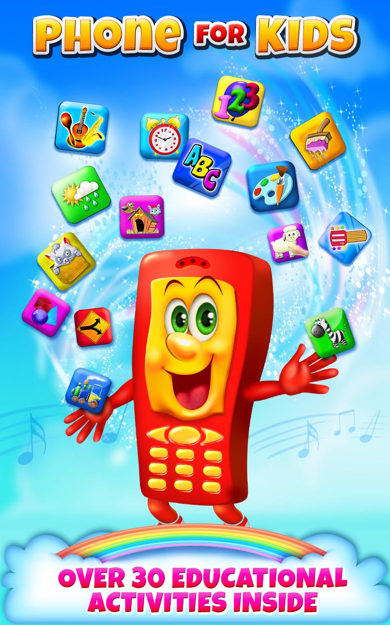 اسکرین شات 1 برنامه Phone for Kids - All in One