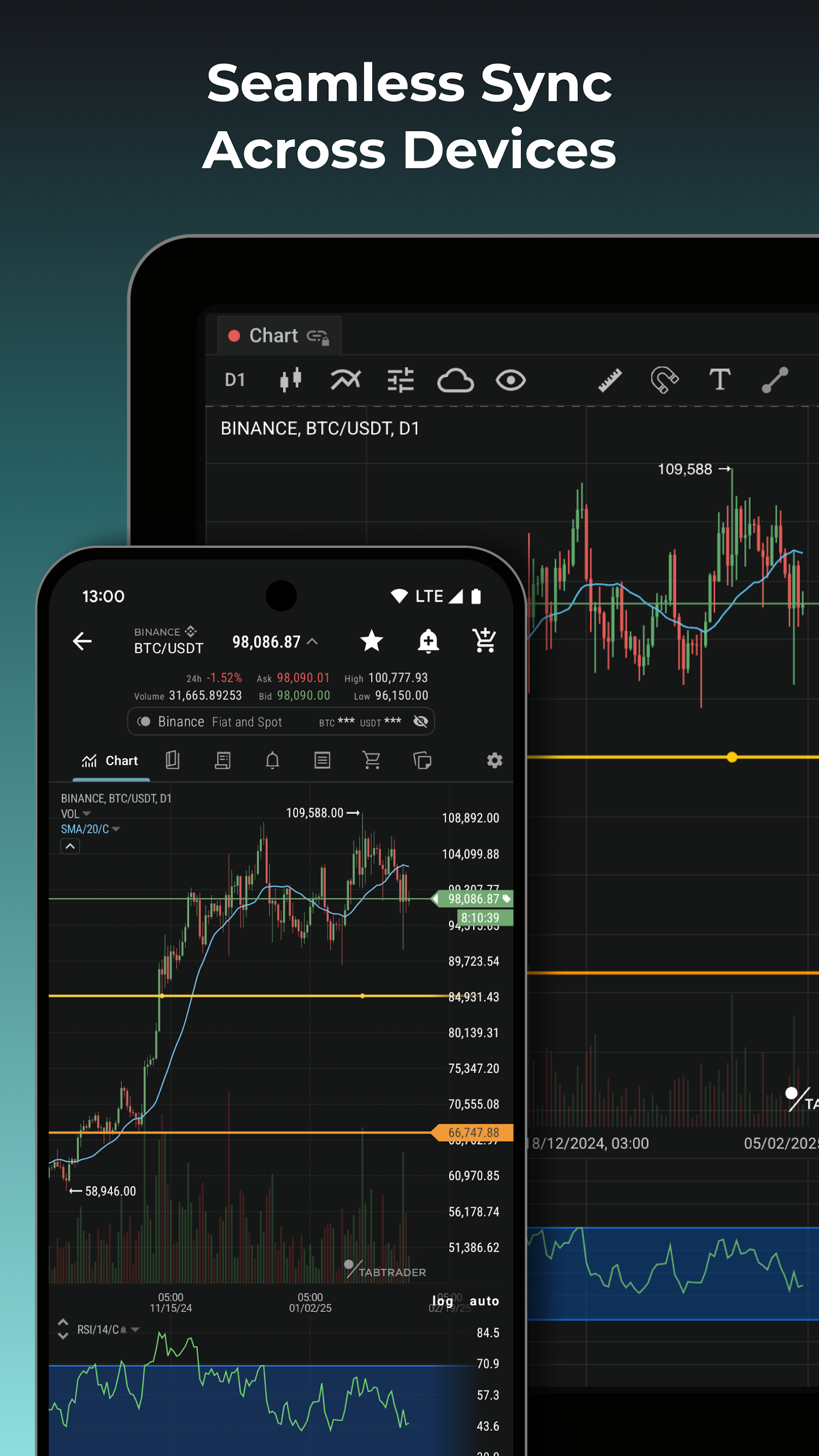 اسکرین شات 7 برنامه TabTrader - crypto terminal