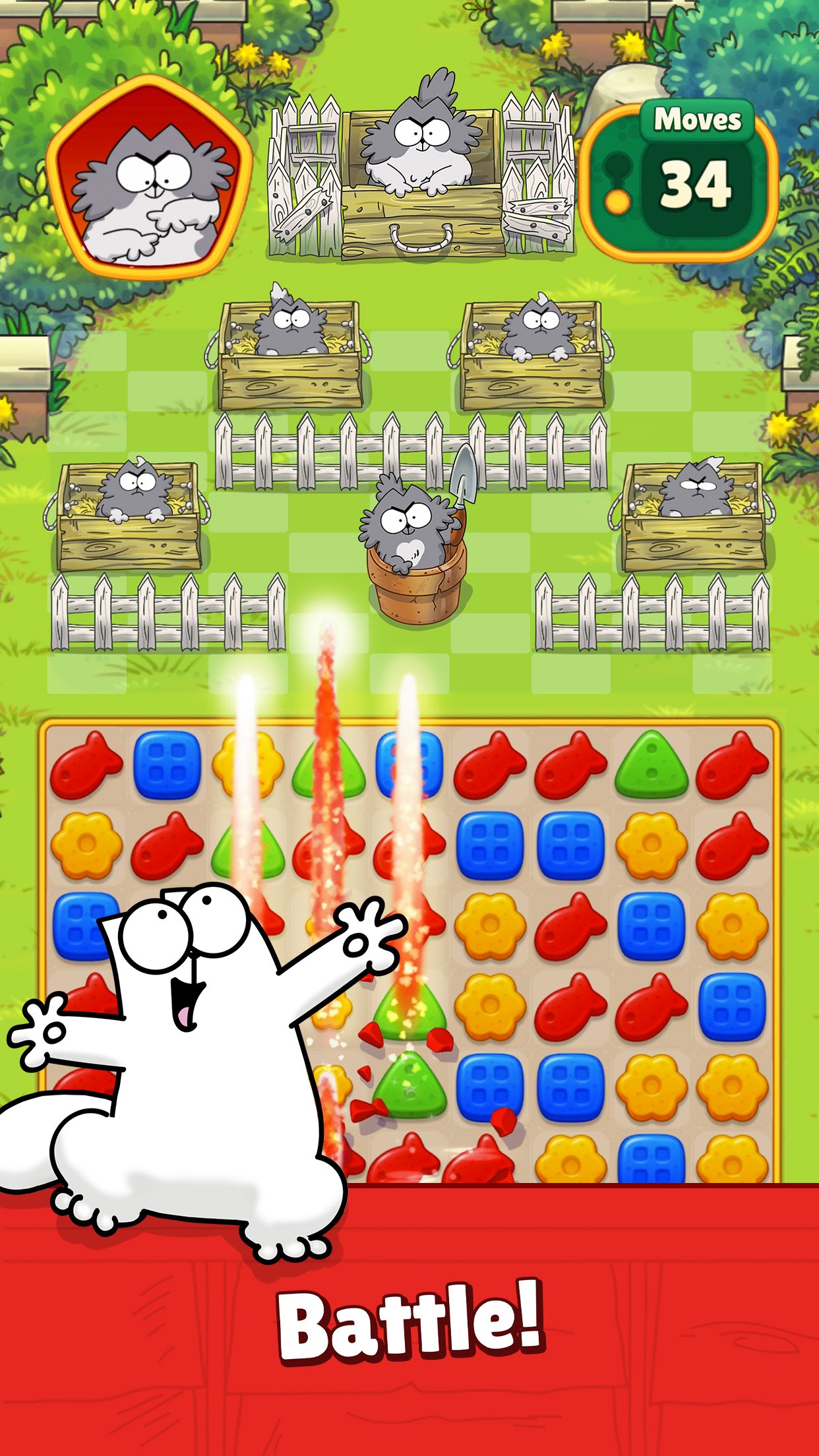 اسکرین شات 2 بازی Simon's Cat Match!