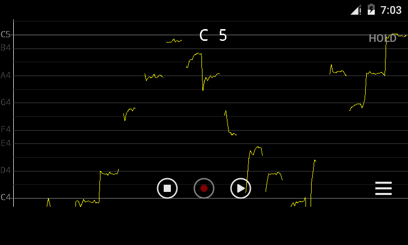 اسکرین شات 6 برنامه Vocal Pitch Monitor