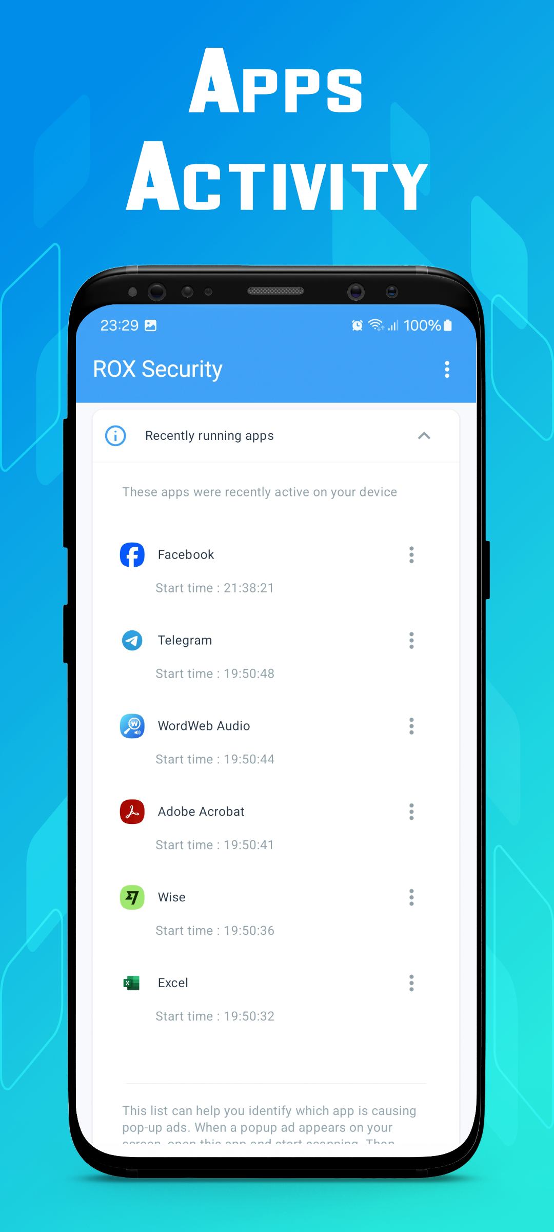 اسکرین شات 6 برنامه Ad Virus Cleaner -ROX Security