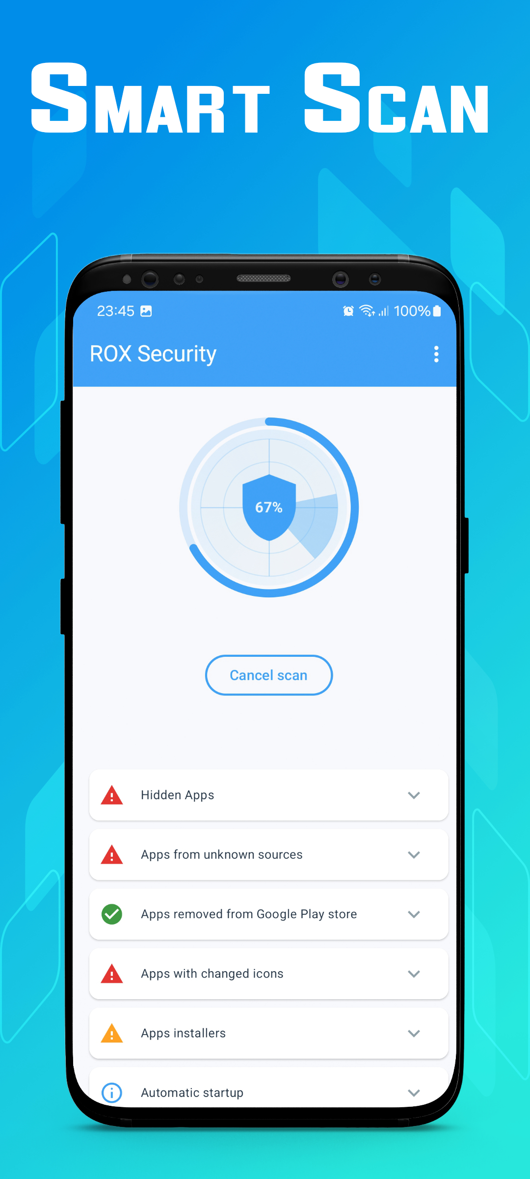 اسکرین شات 1 برنامه Ad Virus Cleaner -ROX Security